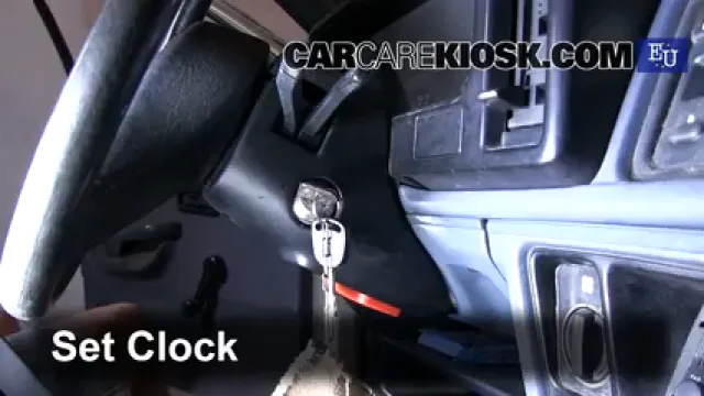 1989 Ford Sierra 2.3D GL 2.3L 4 Cyl. Diesel Horloge Régler l'horloge